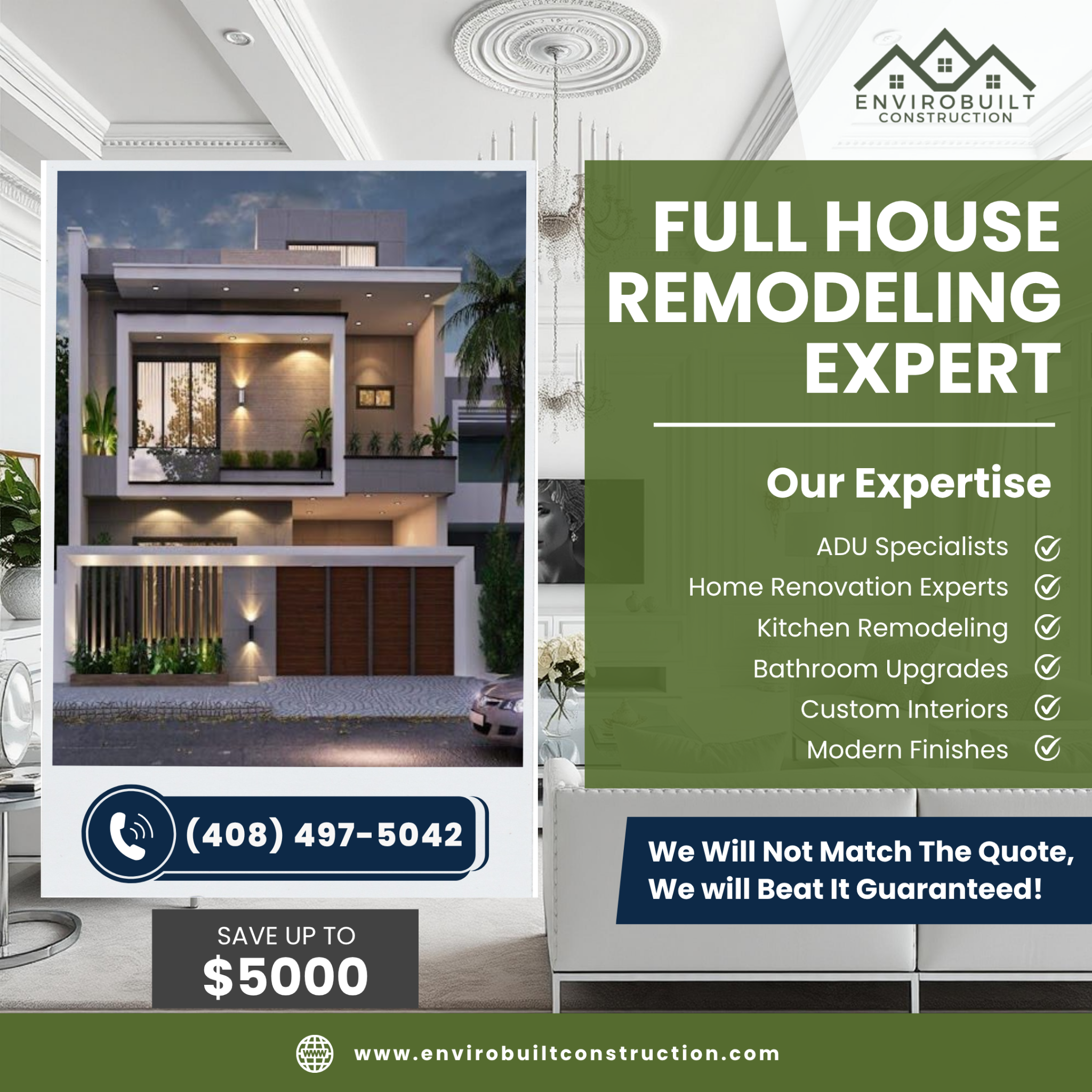 Envirobuilt Facebook ad: Get a free Quote