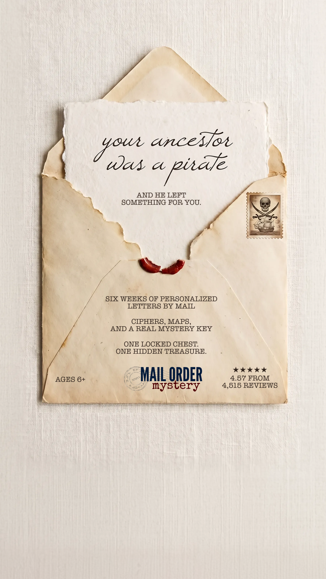 Mail Order Mystery Facebook ad
