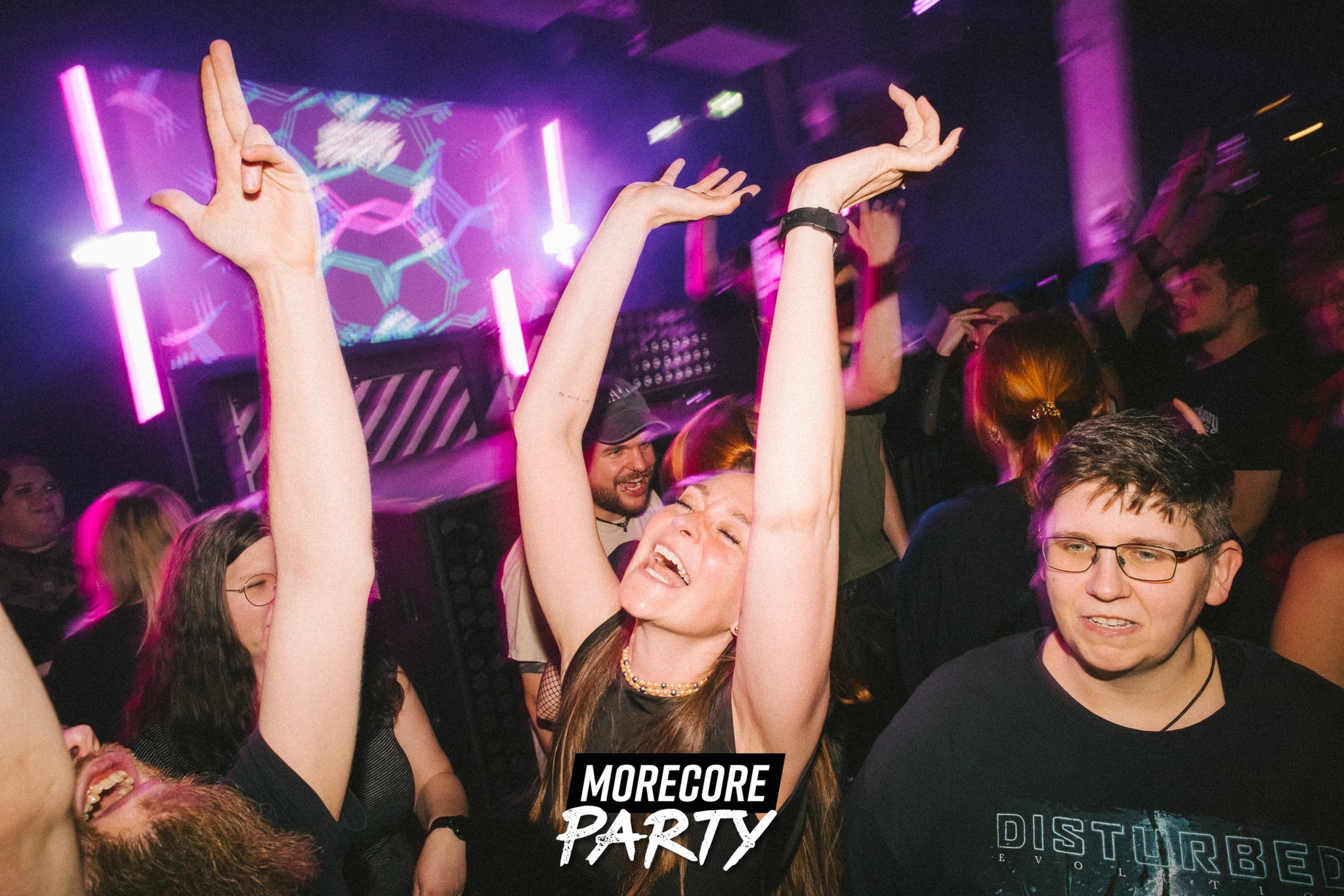 MoreCore.de Facebook ad: MoreCore Party Bielefeld - auf 3 Floors