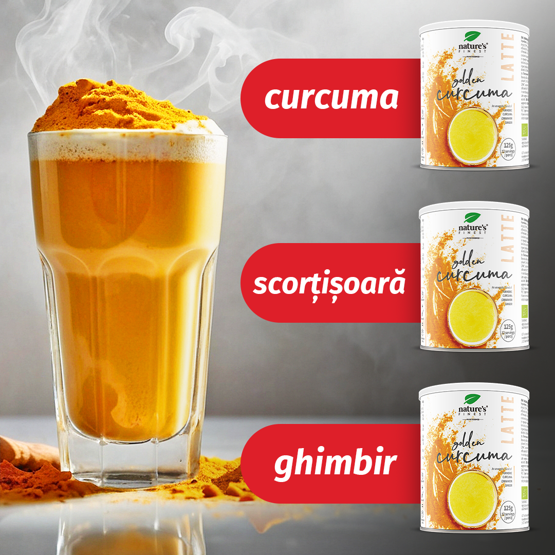 Nature's Finest Romania Facebook ad: Lapte de curcuma auriu