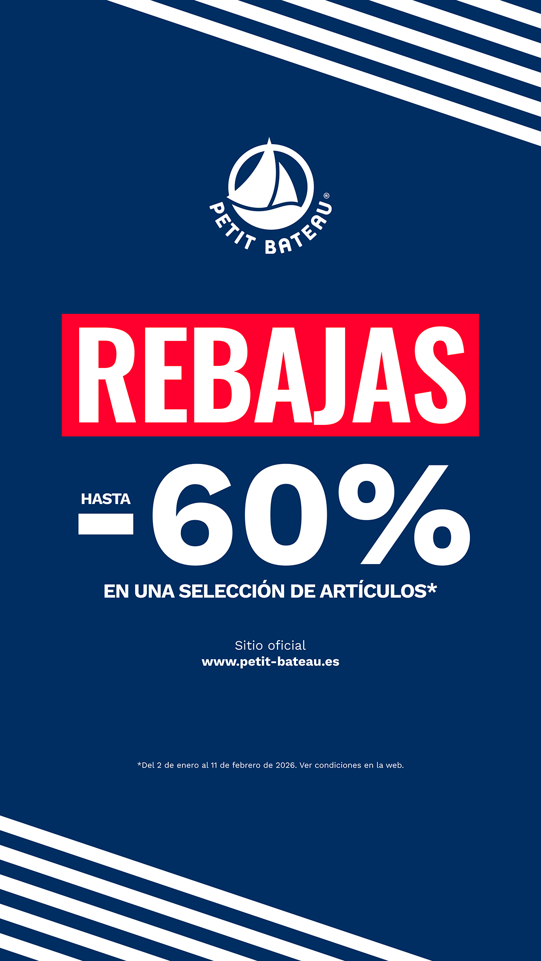 Petit Bateau Facebook ad from Jan 2, 2026