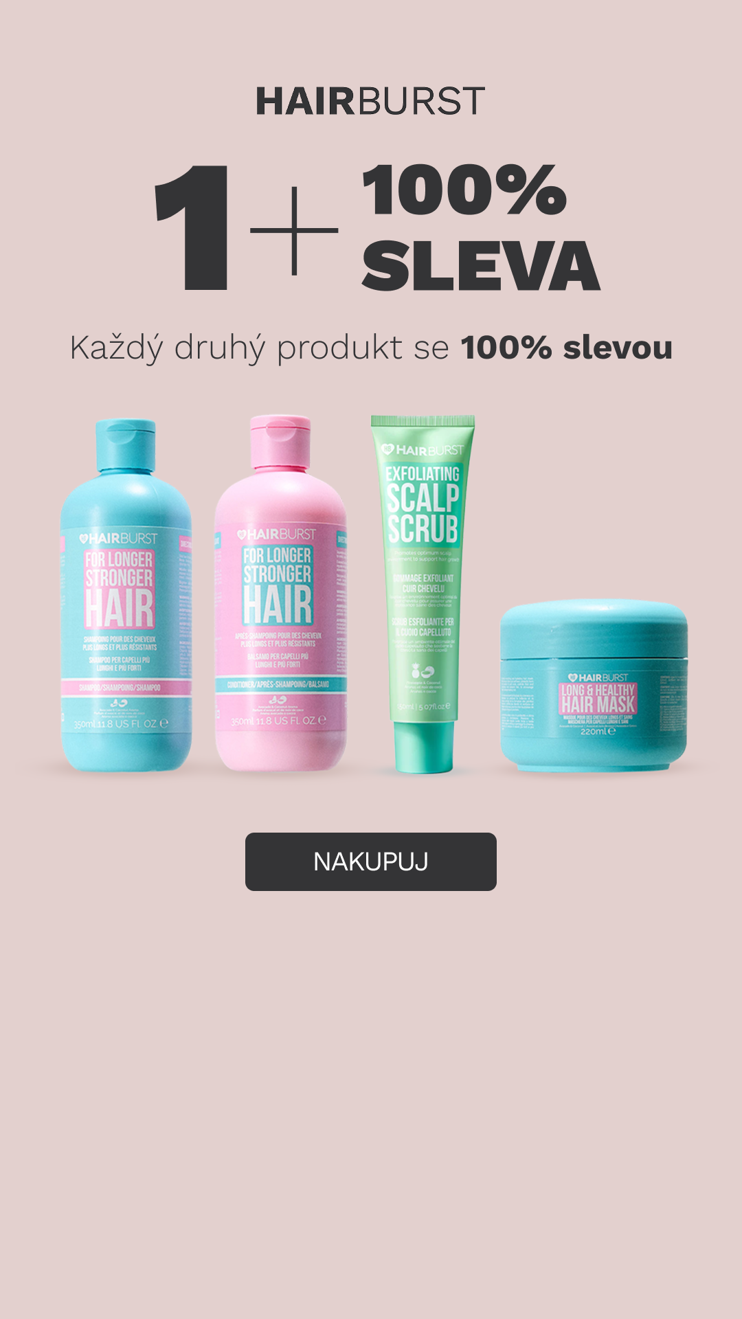 Hairburst Czech Republic Facebook ad