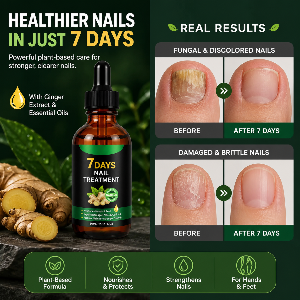Beauty Anah Facebook ad: Restore Clear, Healthy-Looking Nails