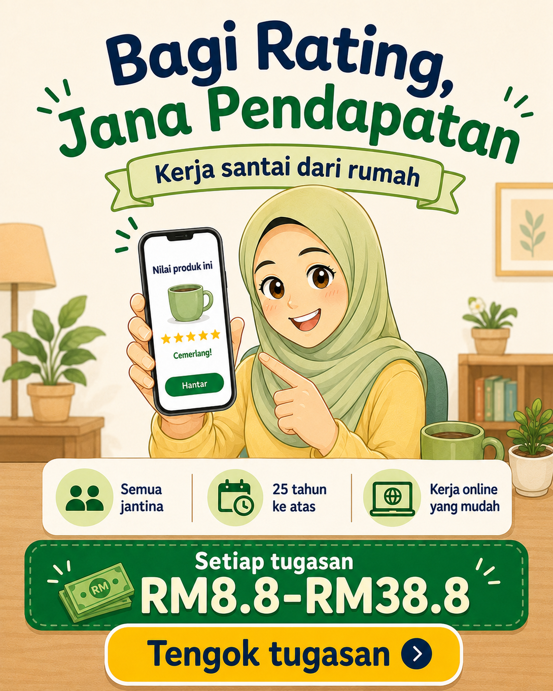 TPGIIuhwbg7 Facebook ad: FortunePapa Malaysia - Earn Cash by Visiting Brand Websites