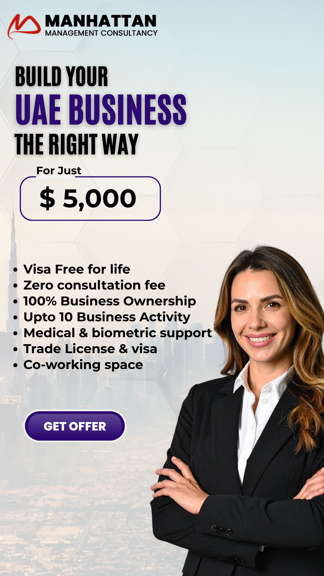 Manhattan Management Consultancy - MMC Facebook ad from May 11, 2026