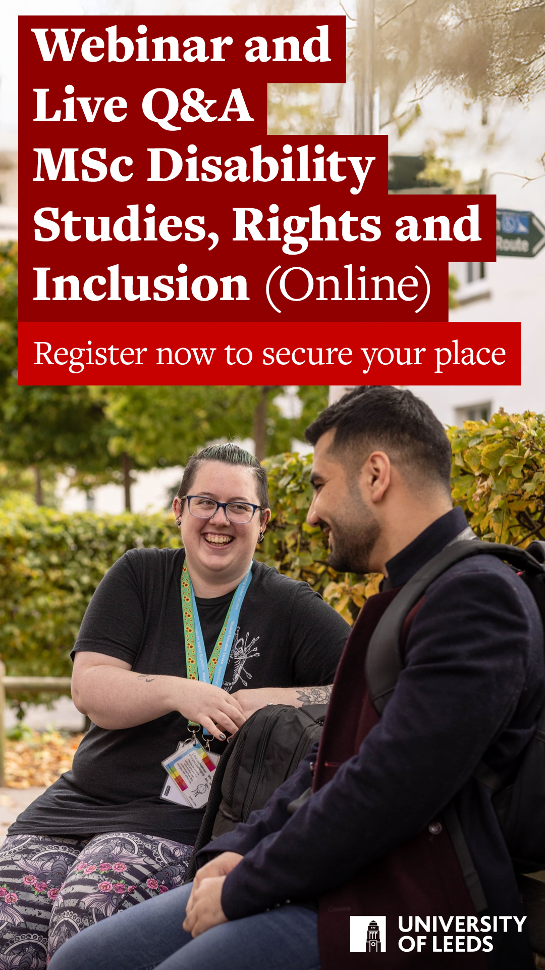 Online Courses at the University of Leeds Facebook ad