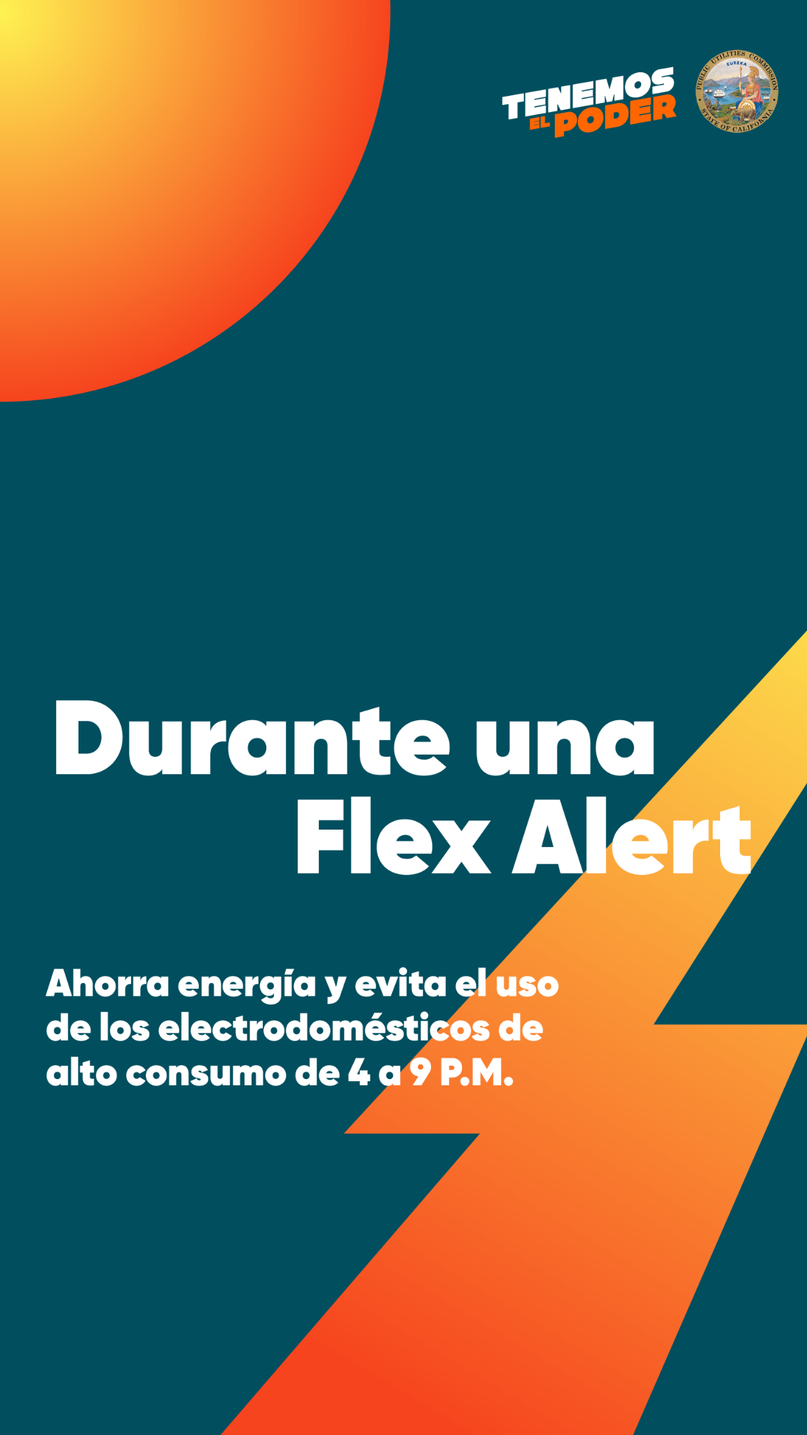 Energy Upgrade California Facebook ad: Aplaza Tus Tareas y Ahorra Energía