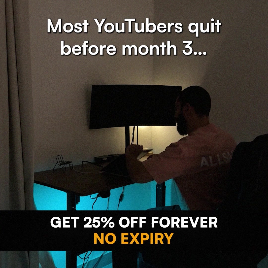 vidIQ Facebook ad: Get More Watch Time