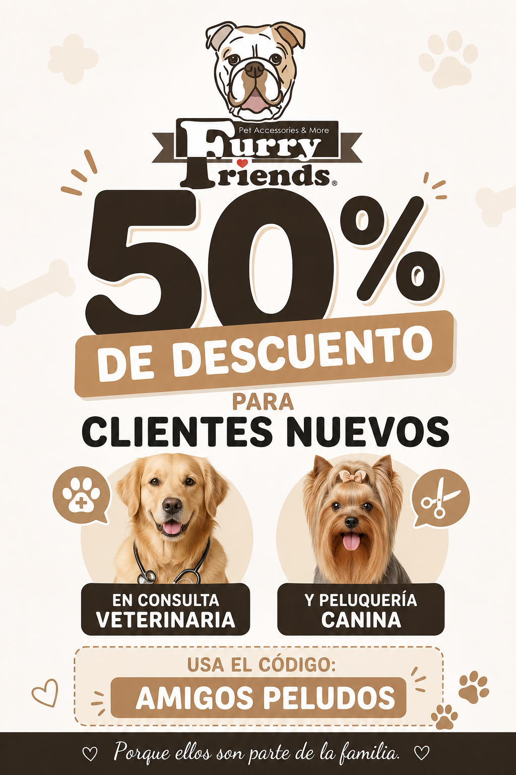 Furry Friends Chile Facebook ad: Agenda con nosotros