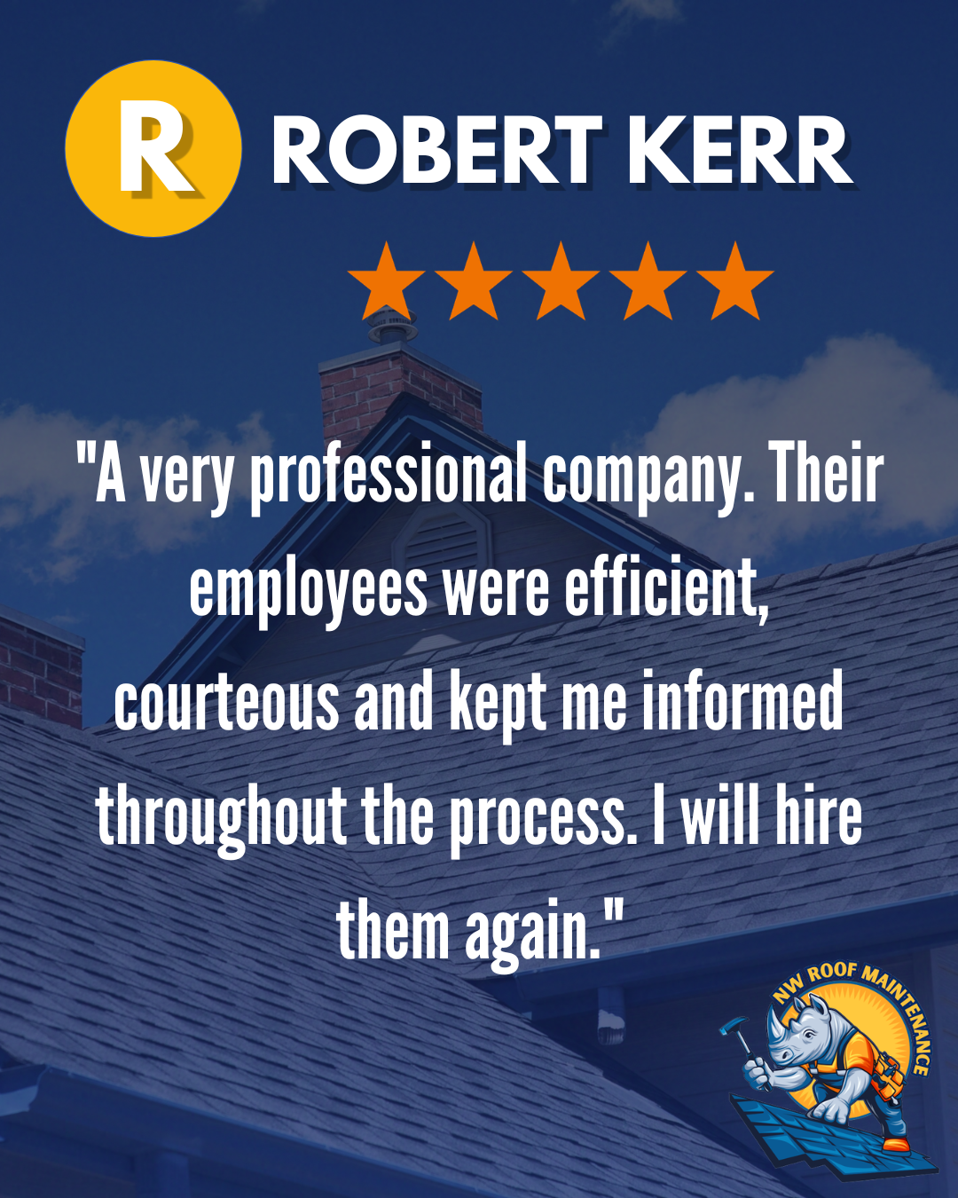 Northwest Roof Maintenance Facebook ad