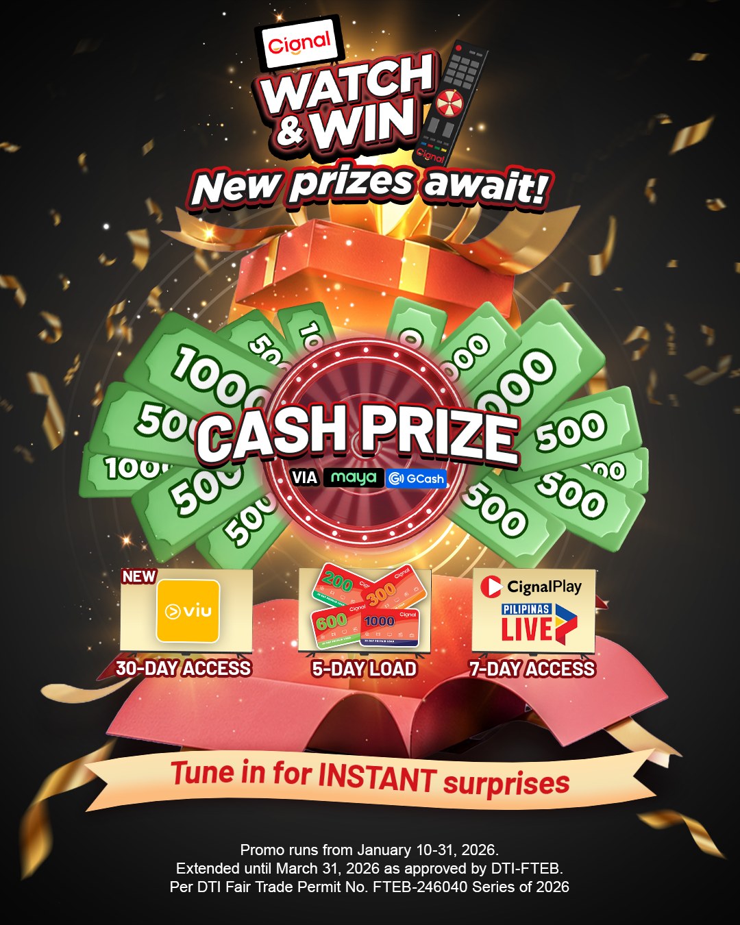 Cignal Facebook ad: Watching just got EVEN more rewarding!