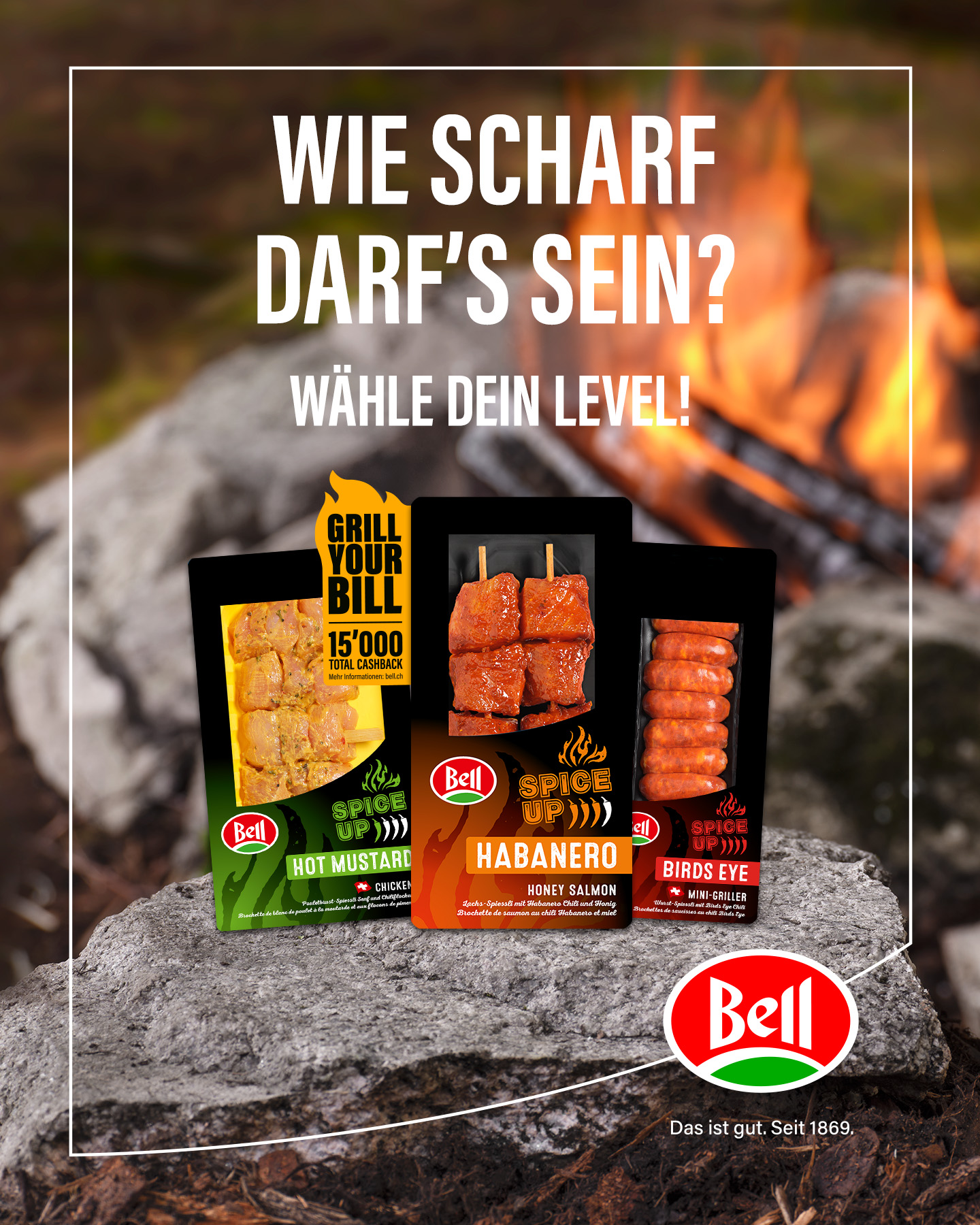 Bell Facebook ad: Wähle dein Schärfelevel!