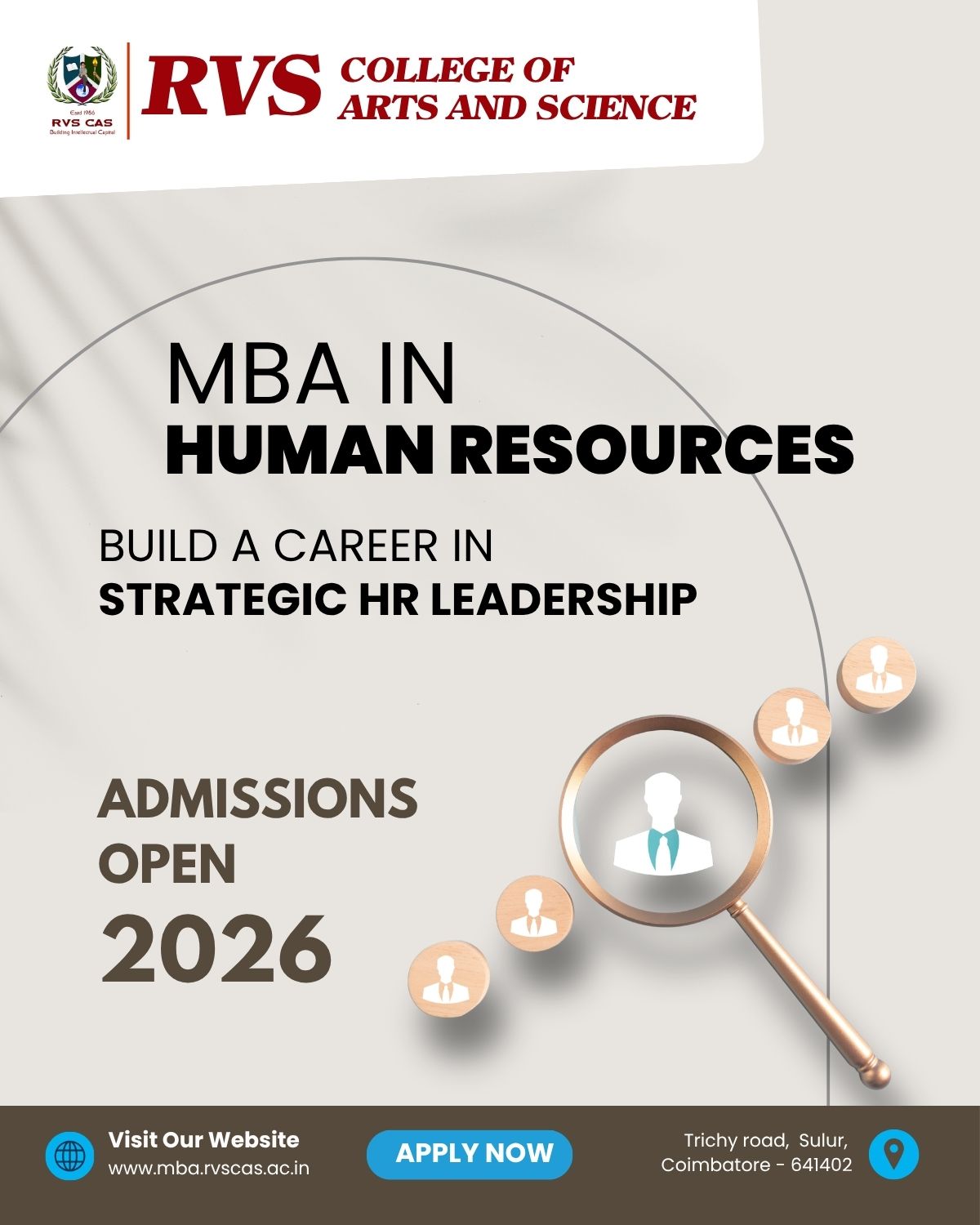 RVS CAS MBA Facebook ad