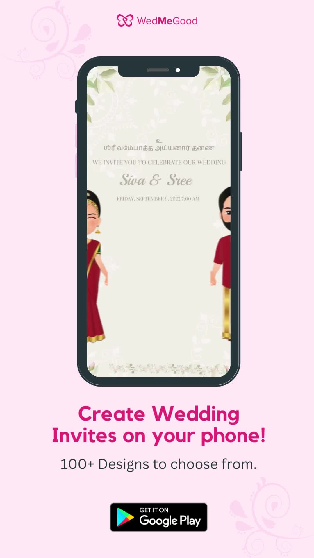 WedMeGood Facebook ad: Hassle Free Wedding Video Invites to share!