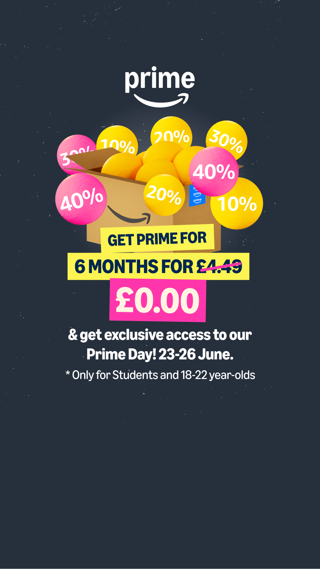 Get Prime Facebook ad
