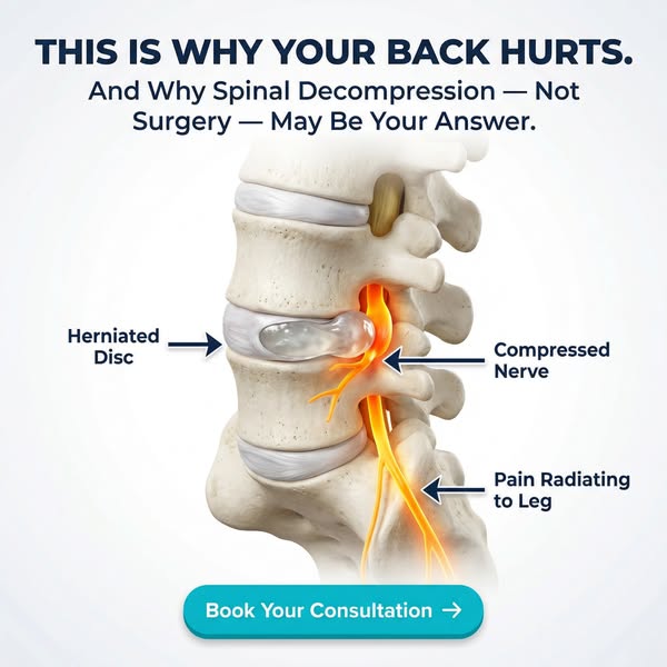 DCOA Baton Rouge & New Roads Facebook ad: $49 Spinal Decompression Evaluation (Reg. $350)