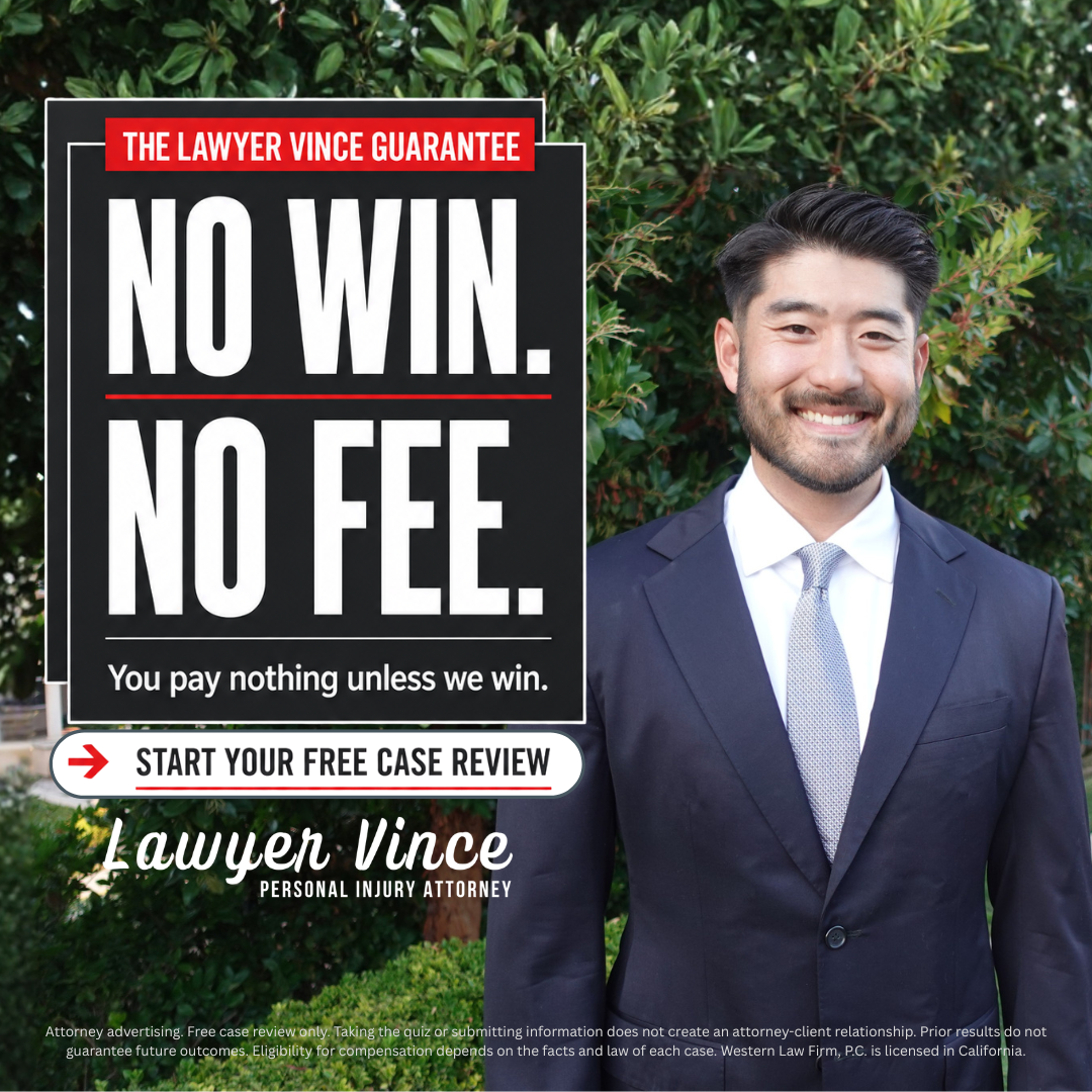 Lawyer Vince Facebook ad: Get a Free Case Review