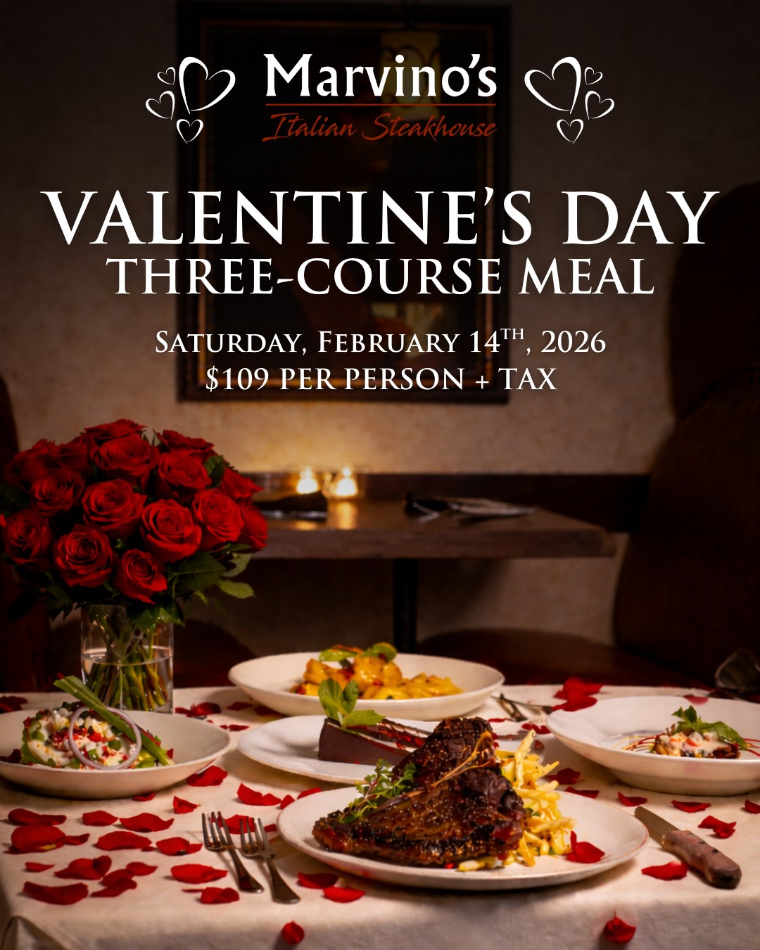 Marvino's Facebook ad: Valentine’s Day at Marvino’s