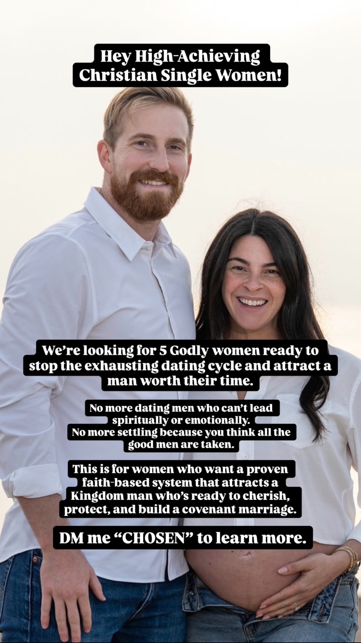 Divine Design Dating LLC Facebook ad: Christian Women, are you tired of going on…