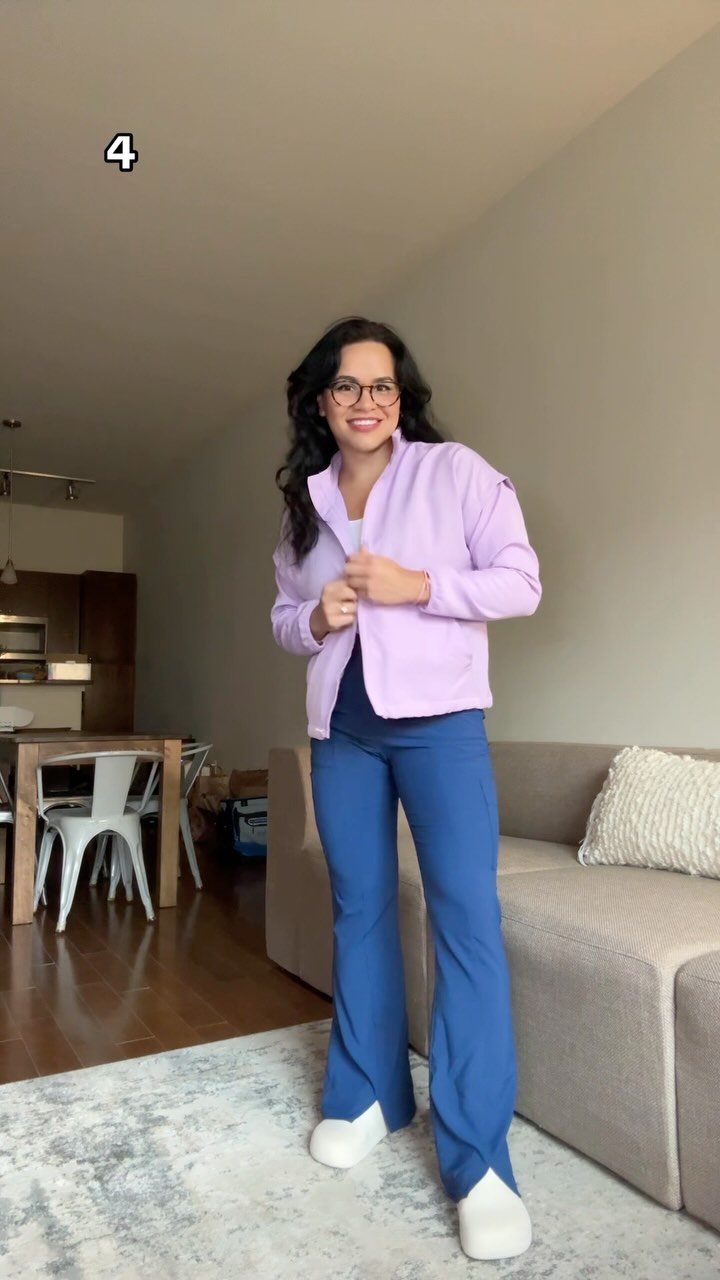 Wink Scrubs Facebook ad: The flare legs are giving throwback I sized…