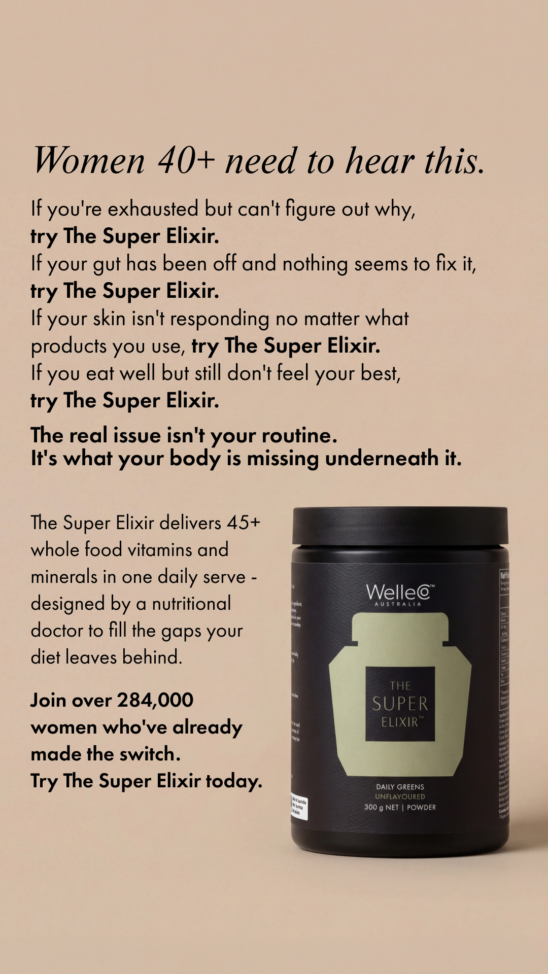 WelleCo Facebook ad