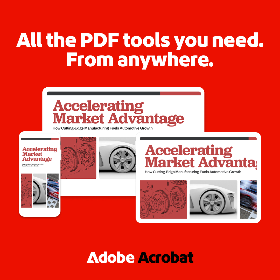 Adobe Acrobat Facebook ad