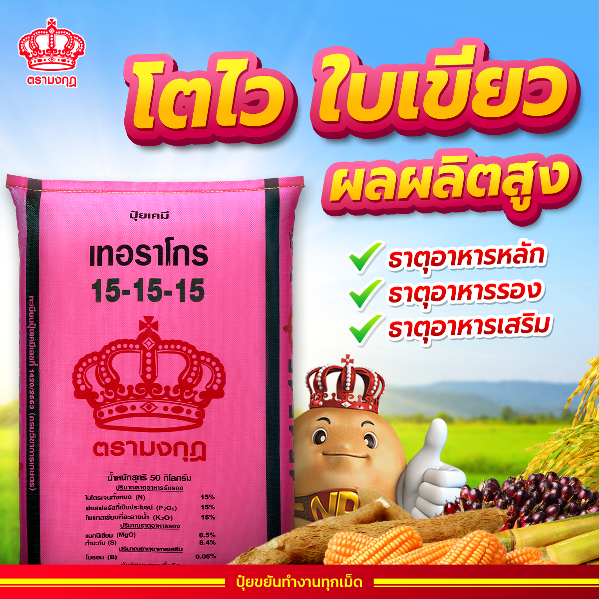ปุ๋ยตรามงกุฎ Facebook ad