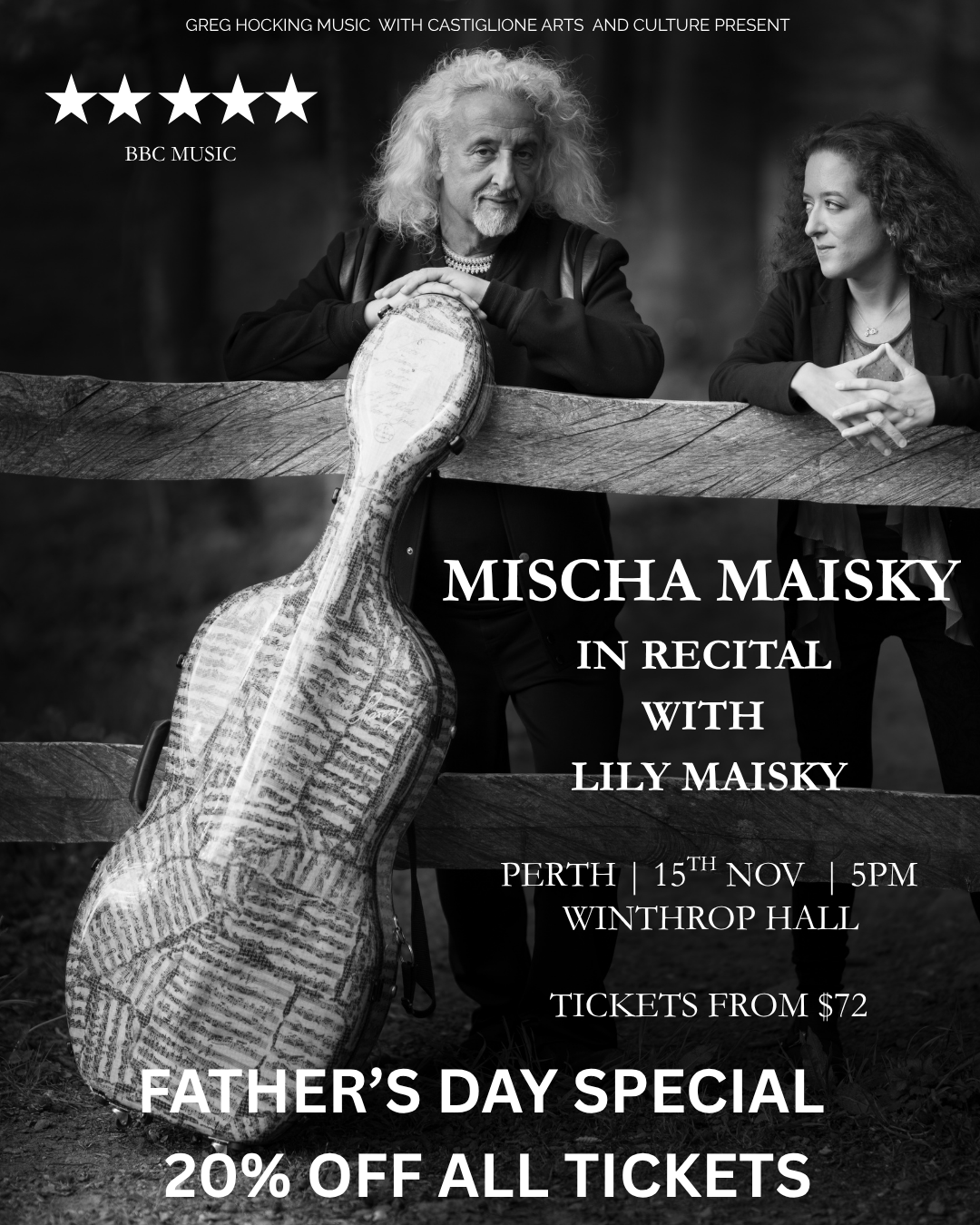 Castiglione Arts Facebook ad: 20% off all tickets until 6th September