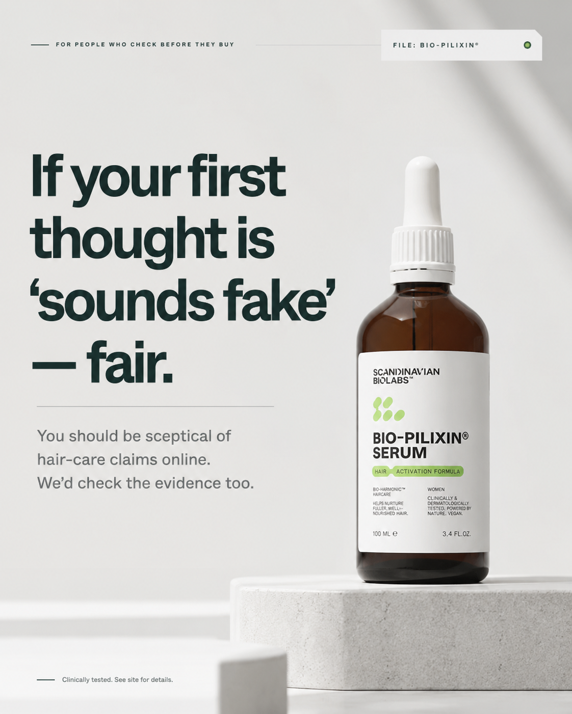 Scandinavian Biolabs Facebook ad
