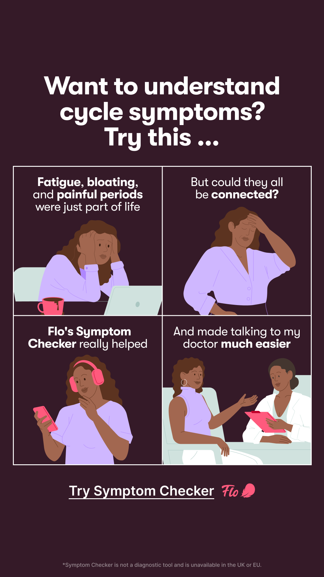 Flo App Facebook ad
