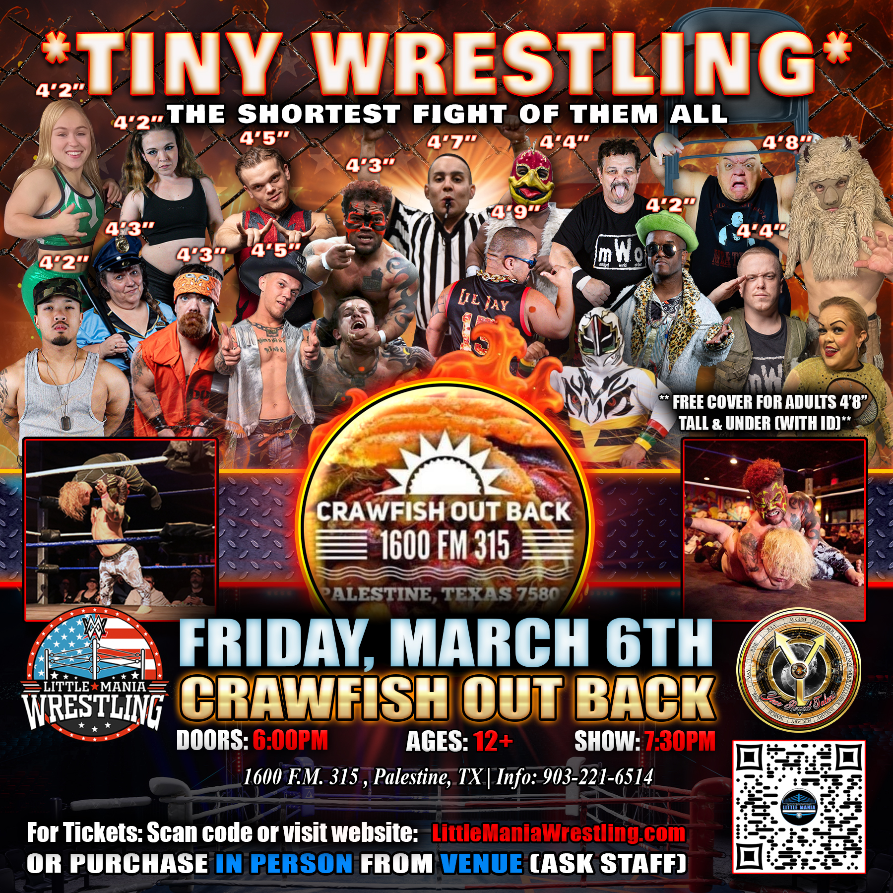 Little Mania Wrestling Facebook ad