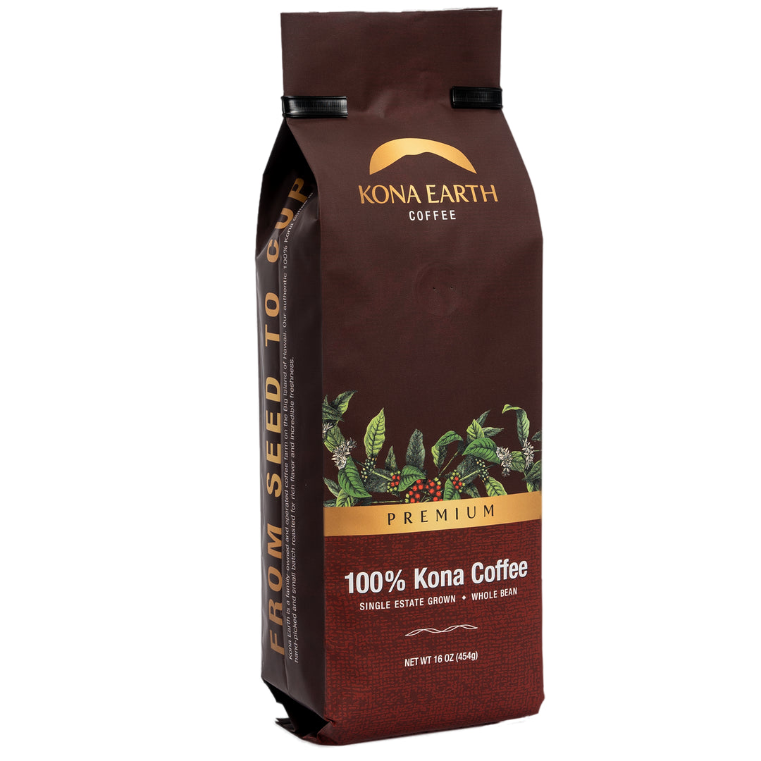 Kona Earth Facebook ad: From our farm in Hawaii to your cup.