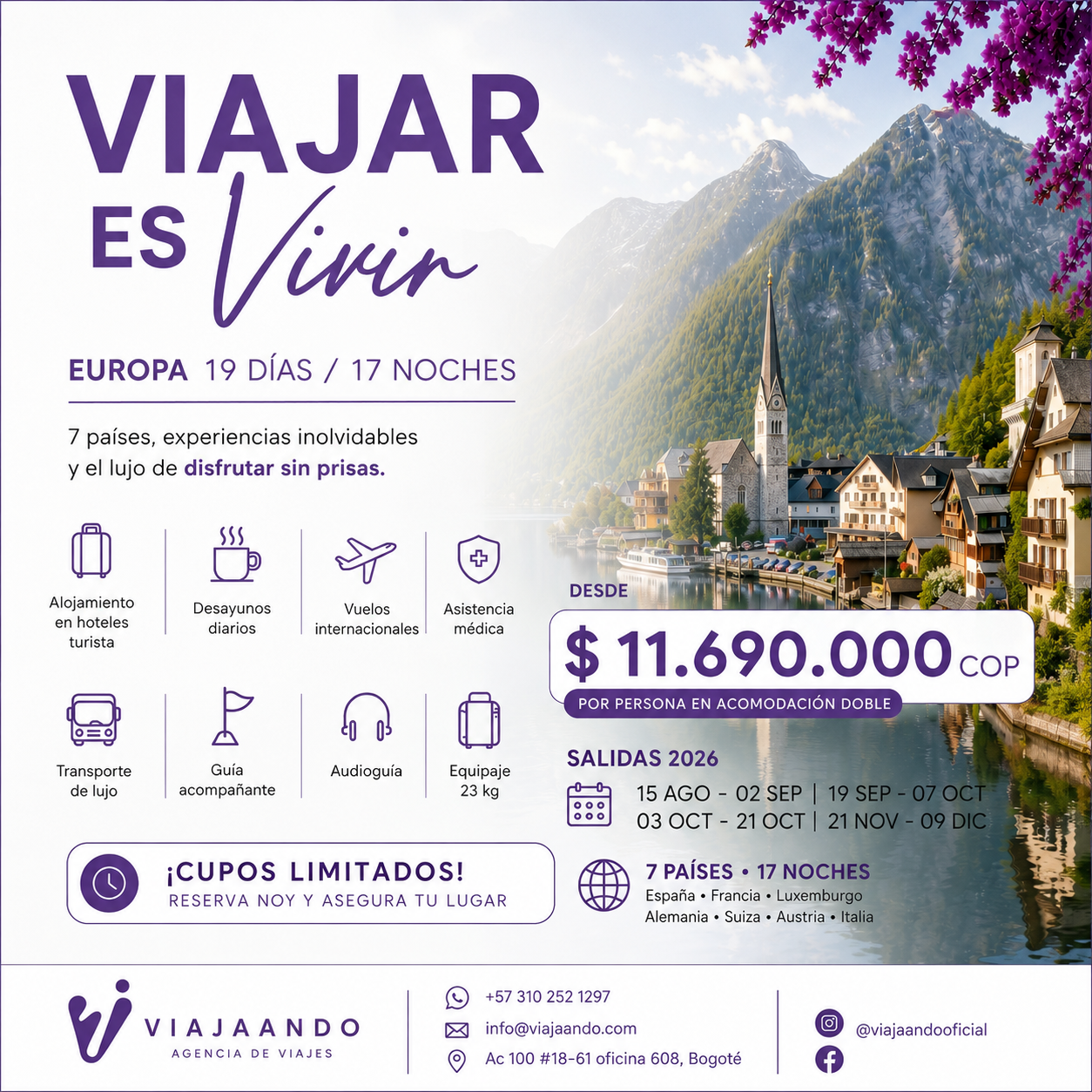 VIAJAANDO Facebook ad: Europa te espera: El viaje de tu vida, planeado a la…