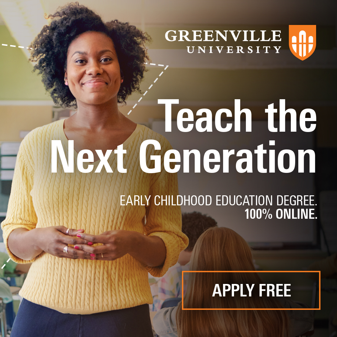 Greenville University Facebook ad: BS in Elementary Education at GU