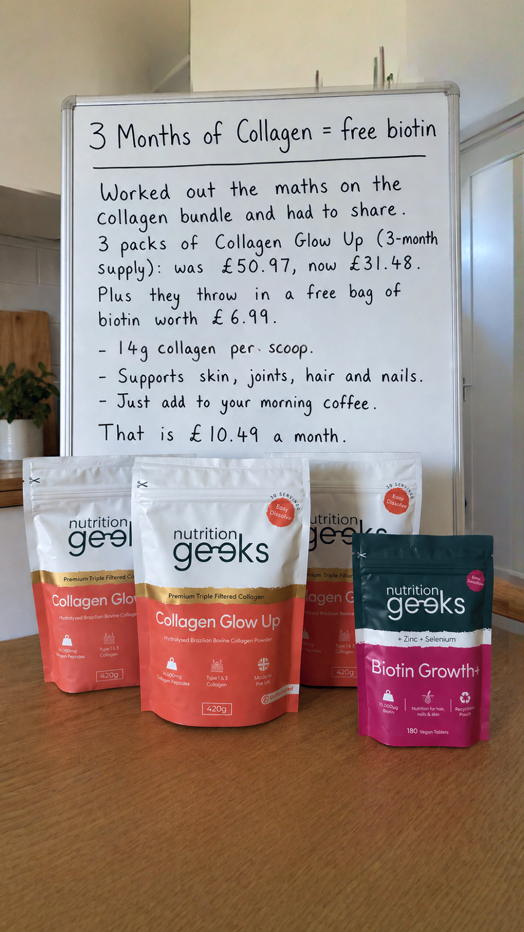 Nutrition Geeks Facebook ad