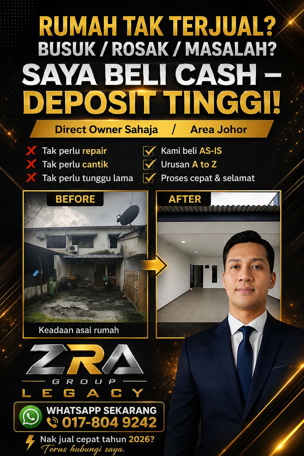 Raffi Jual Rumah Johor Facebook ad: NAK JUAL RUMAH CEPAT?