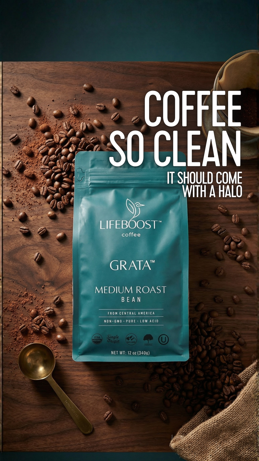 Lifeboost Coffee Facebook ad