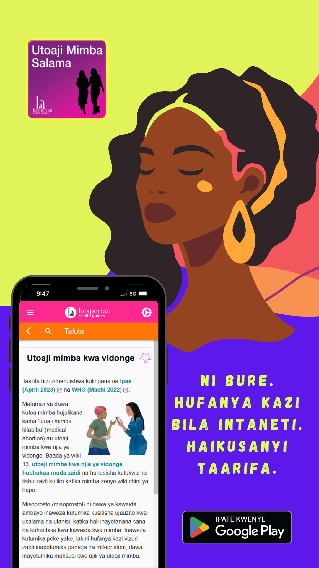Hesperian Apps - Reproductive Health Facebook ad