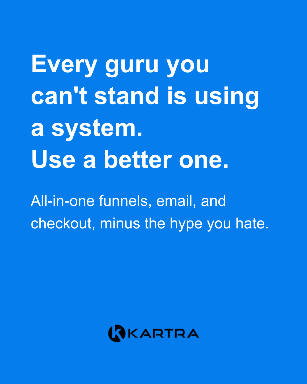 Kartra Facebook ad
