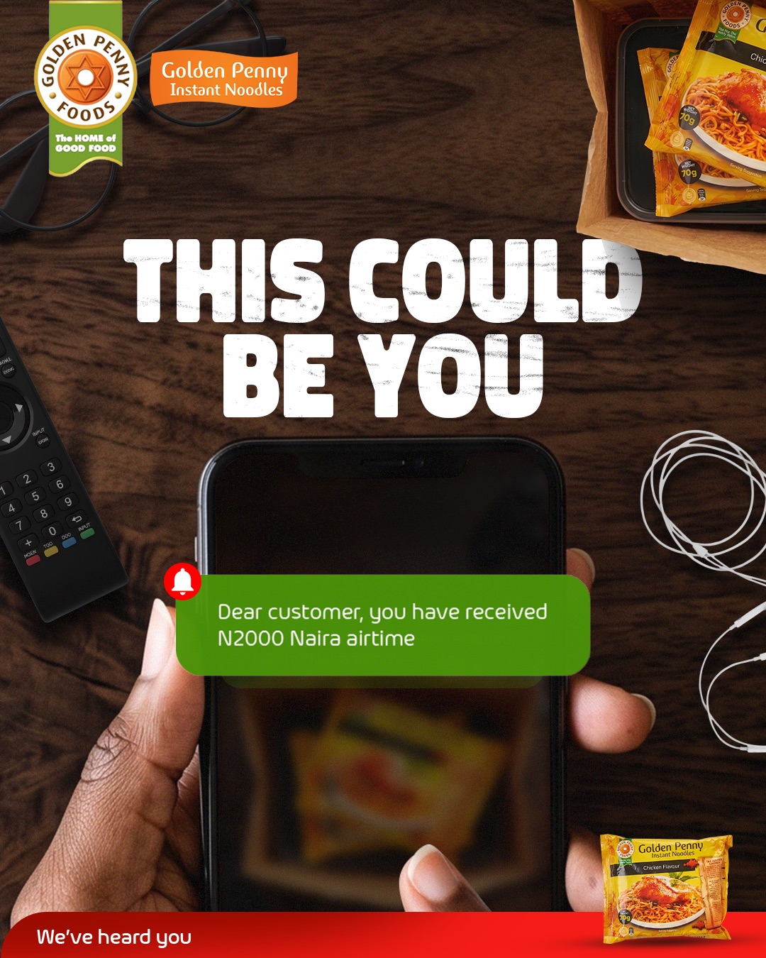 Golden Penny Noodles Facebook ad: Didn’t get the update?