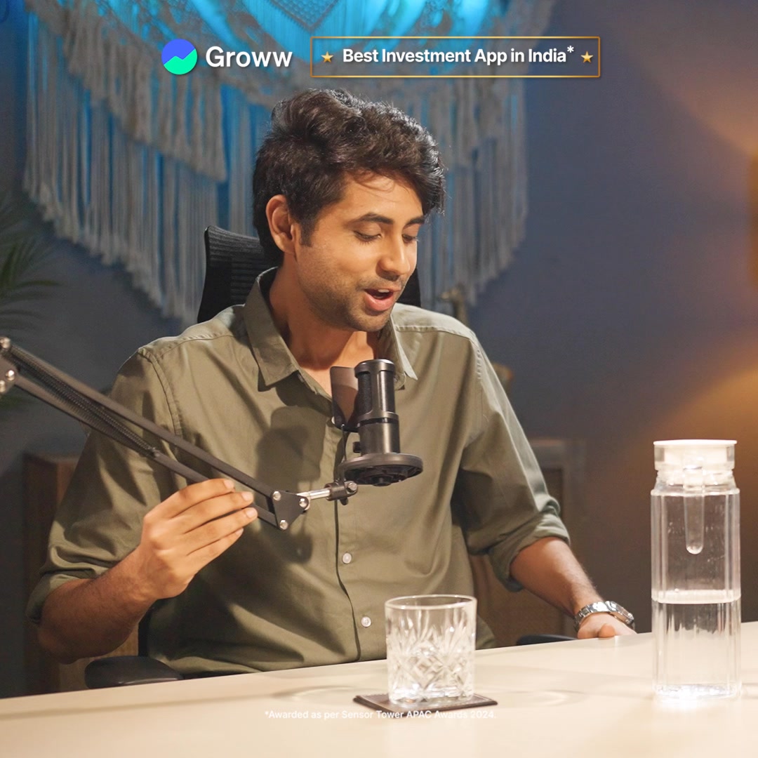 Groww Facebook ad: Free Demat, 100% Online, 0 AMC