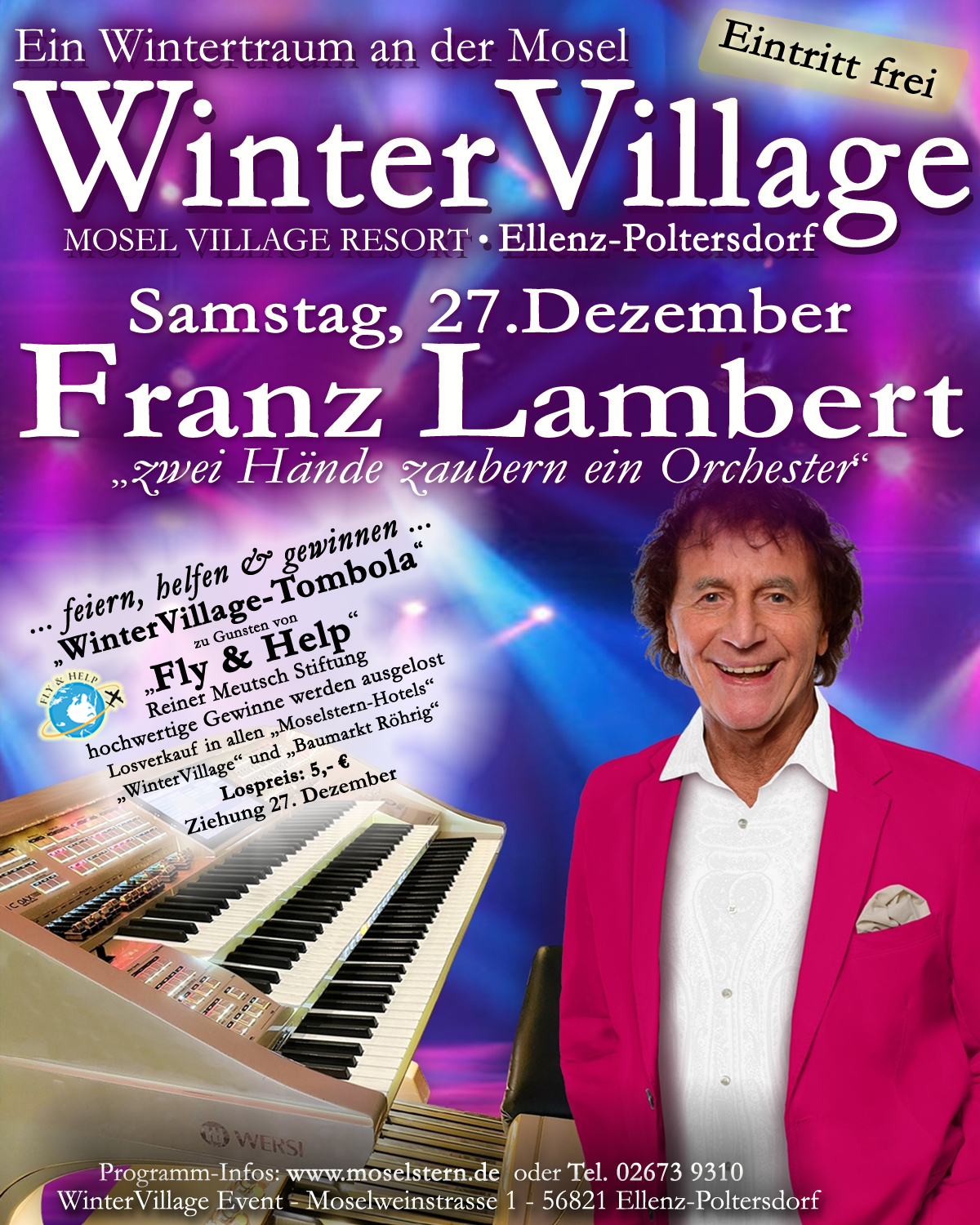 Mosel Village Resort Facebook ad: FRANZ LAMBERT live in Ellenz-Poltersdorf