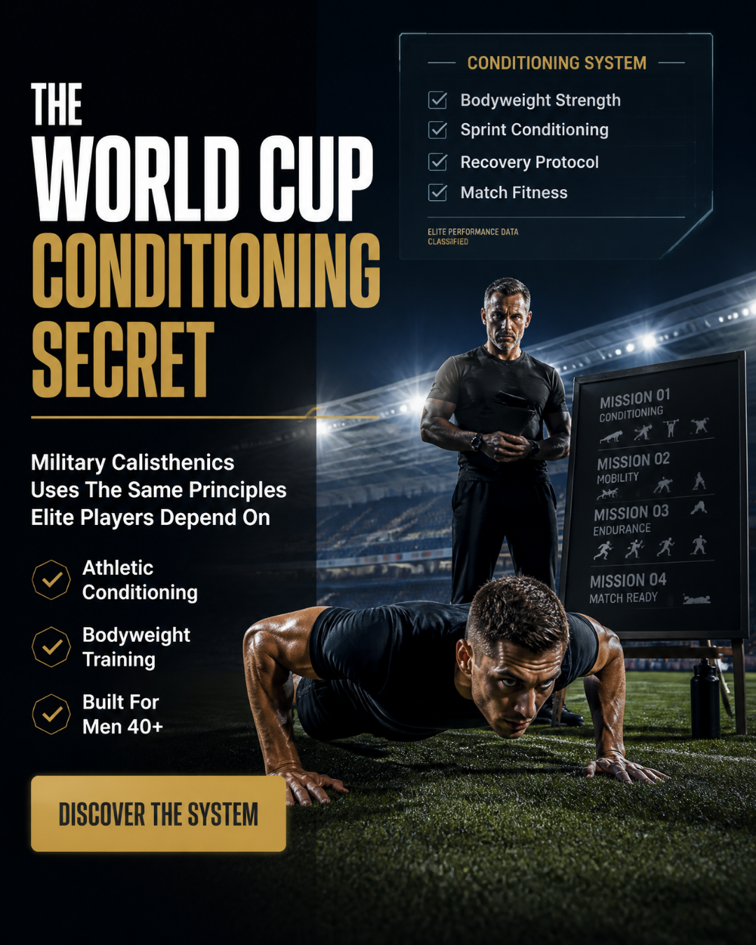Military Calisthenics For Men Facebook ad from Jun 6, 2026