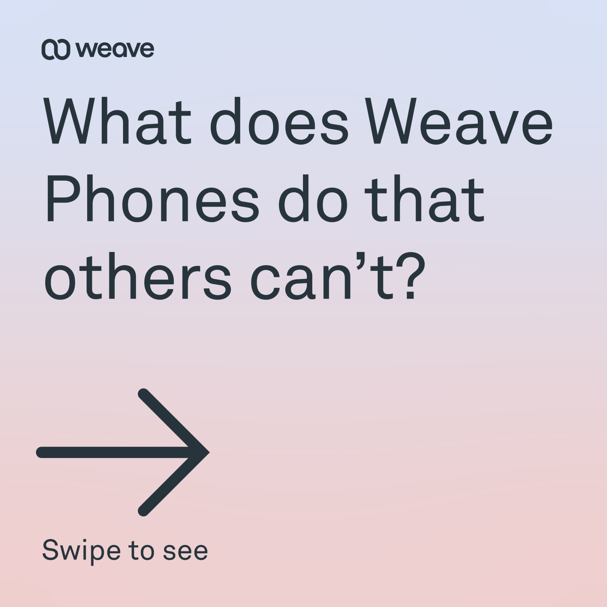 Weave Facebook ad