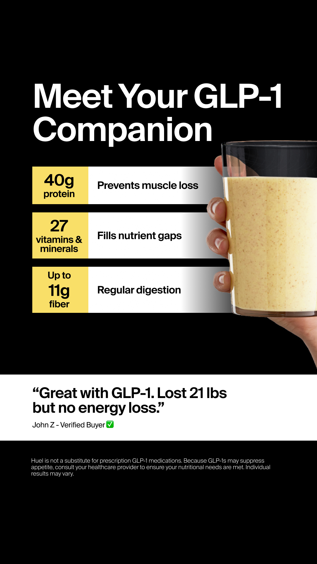 Huel Facebook ad