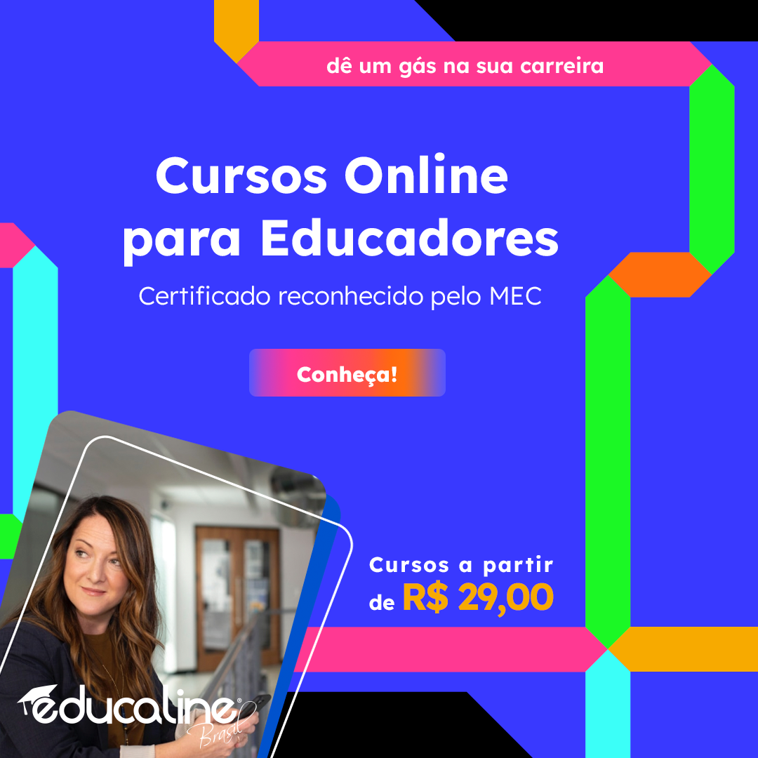 Educaline Brasil Facebook ad: Cursos de educação infantil, educação especial, pedagogia…