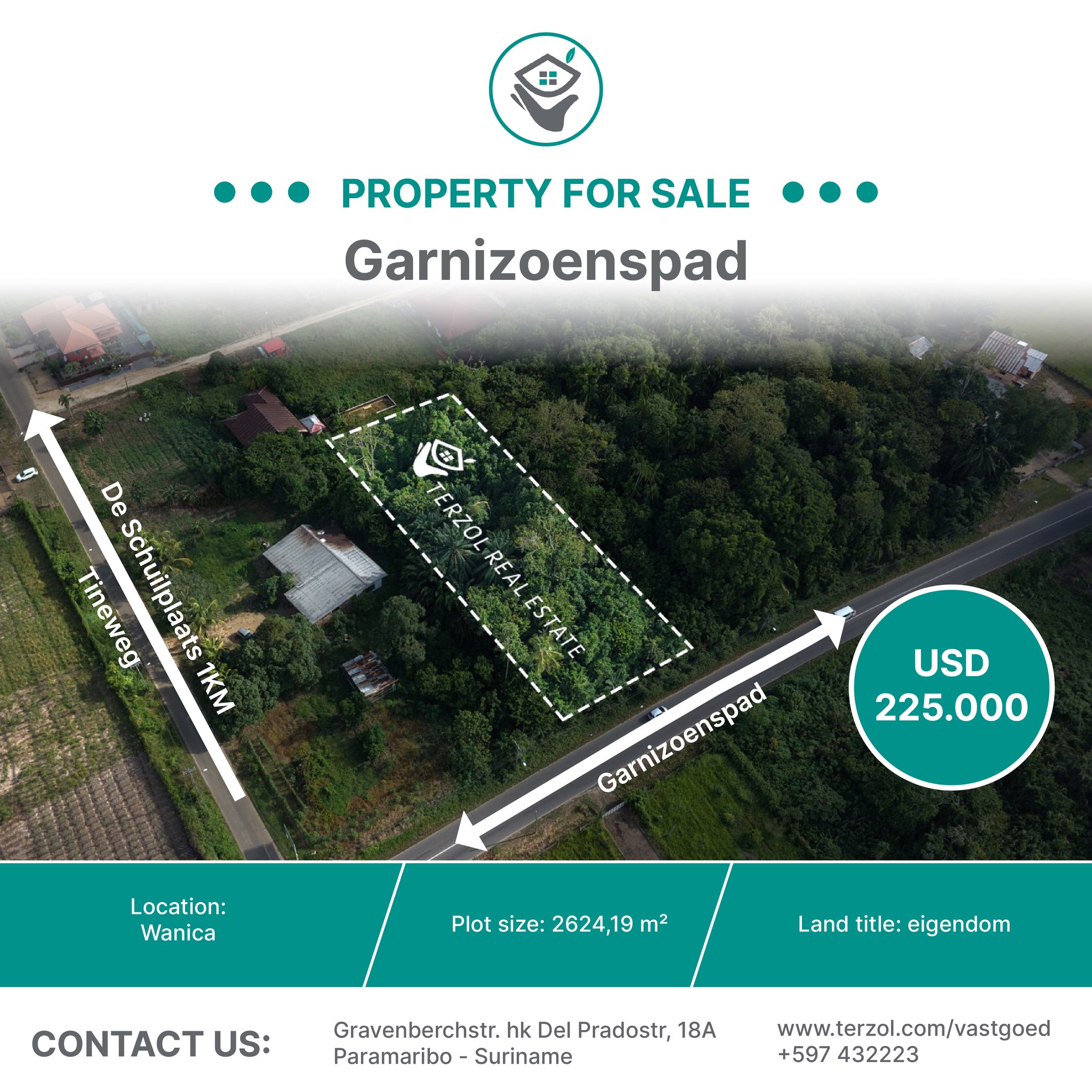 Terzol Vastgoed NV Facebook ad: Spacious plot for sale on Garnizoenspad (near Tineweg)!