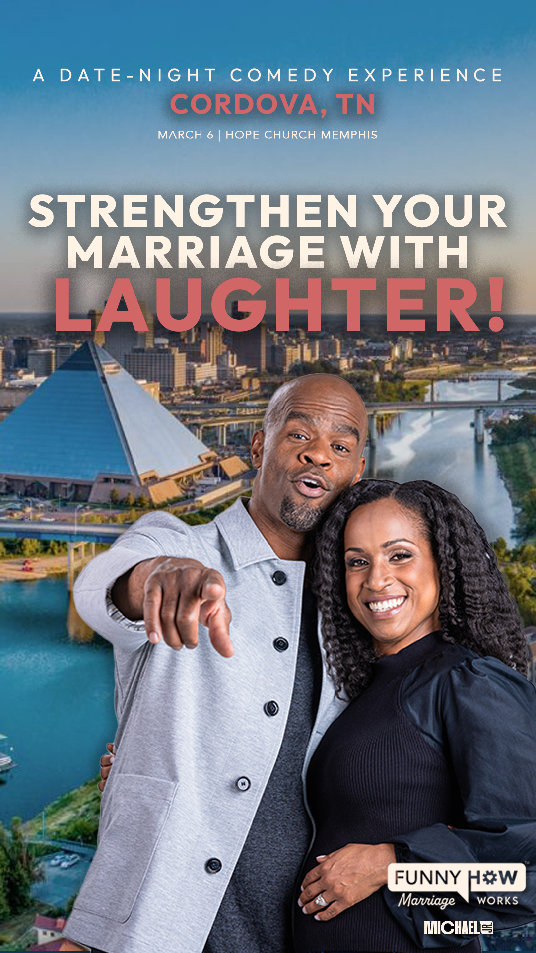 Michael Jr. Comedy Facebook ad