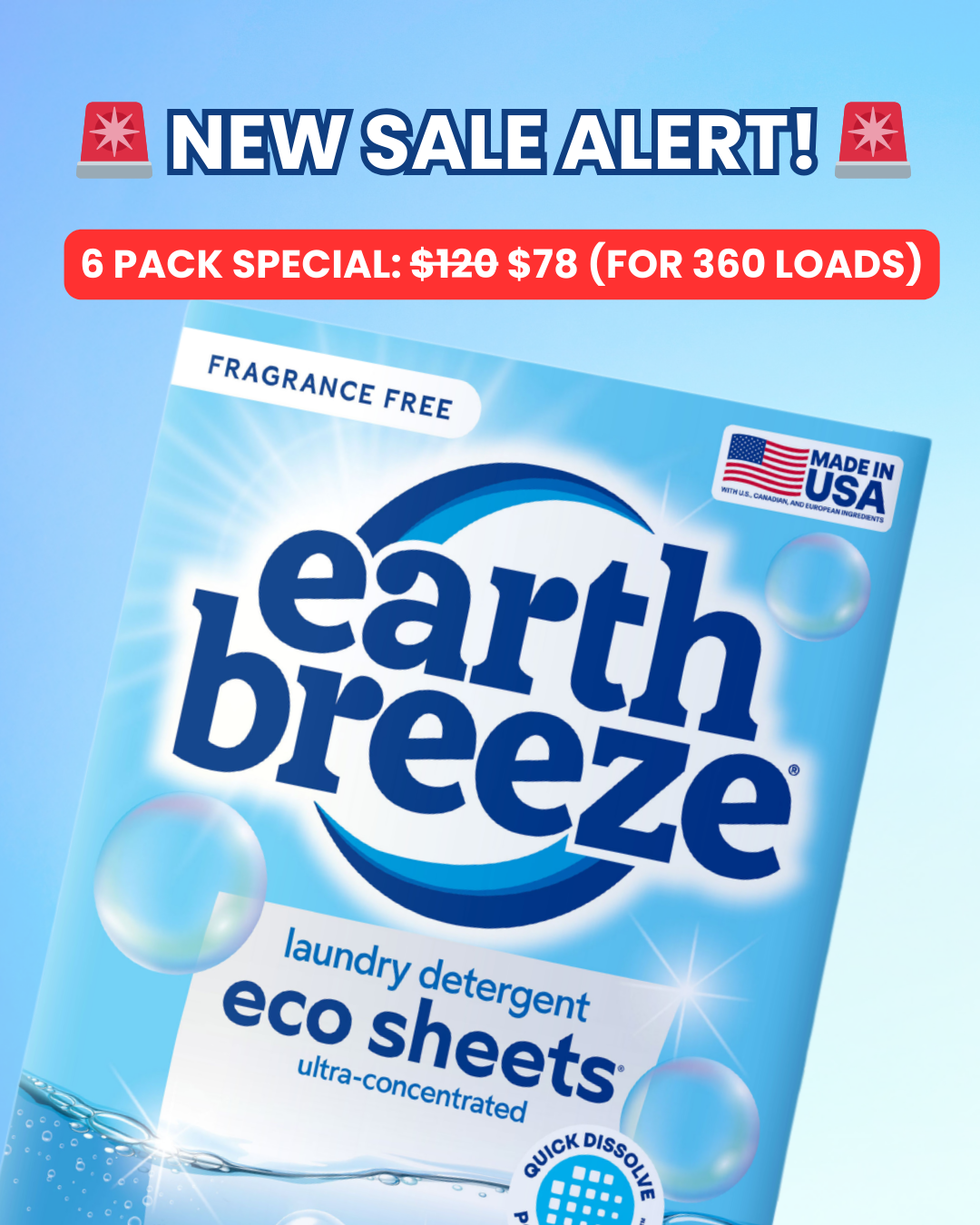 Earth Breeze Facebook ad