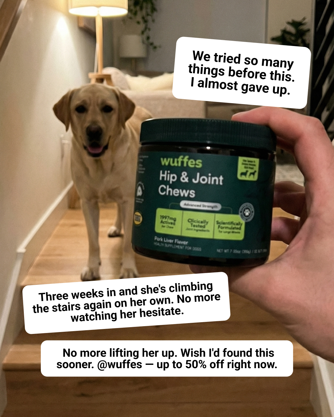Wuffes Facebook ad